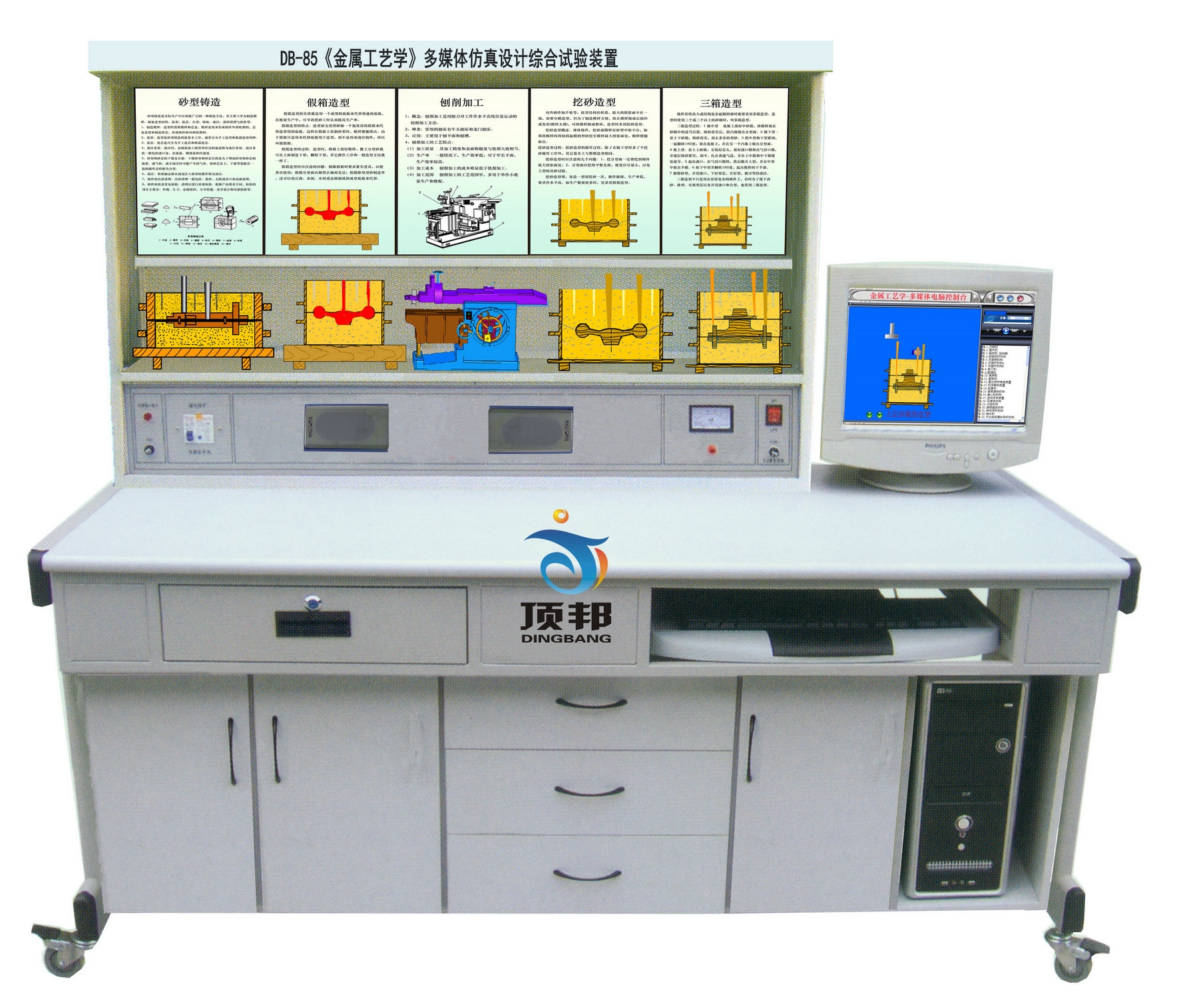 《金屬工藝學》多媒體仿真設計綜合試驗裝置