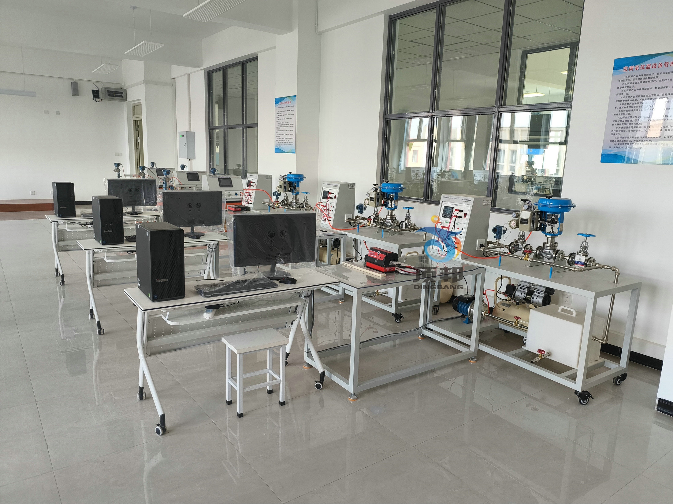 氣動薄膜控制閥安裝與電氣閥門定位器校驗系統(tǒng)