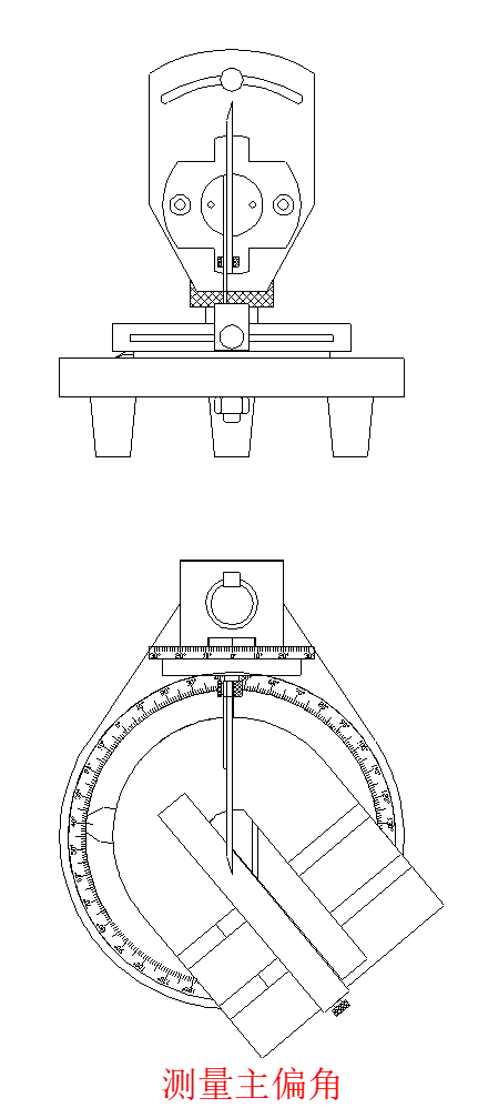 車刀量角儀測量主偏角